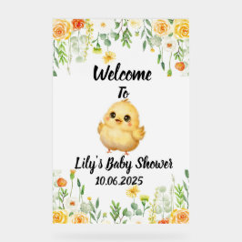 ベビーチックアクリルのベビーシャワー アクリルサイン