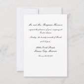 ベビーチックスはイースター・モルンの英語の狩りに 招待状 (裏面)