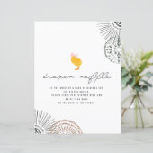 ベビーチックピンクボウベイビーシャワーおむつラッフルピード (スタンド正面)