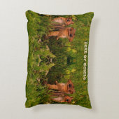 ベビーチップムンクス動物パーソナライズされた芸術 アクセントクッション (裏面(縦))