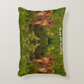 ベビーチップムンクス動物パーソナライズされた芸術 アクセントクッション (正面(垂直))