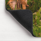 ベビーチップムンクス動物パーソナライズされた芸術 マウスパッド (コーナー)