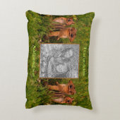 ベビーチップムンクフレーム独自の写真を作成 アクセントクッション (裏面(縦))