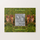 ベビーチップムンクフレーム独自の写真を作成 ジグソーパズル (横)