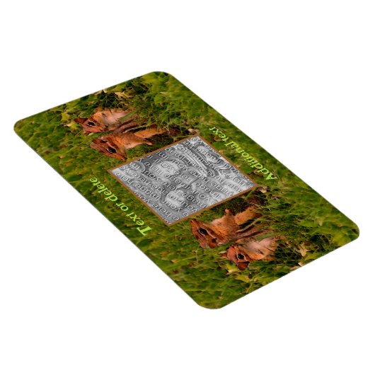 ベビーチップムンクフレーム独自の写真を作成 マグネット (右側)