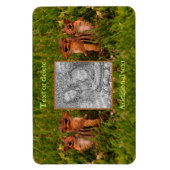 ベビーチップムンクフレーム独自の写真を作成 マグネット (縦)