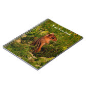 ベビーチプムンクアニマル自然アート ノートブック (左側)