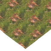 ベビーチプムンクス動物自然美術  ショートテーブルランナー (コーナー)