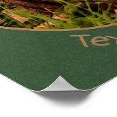 ベビーチプムンク野生動物芸術パーソナライズされた ポスター (角)