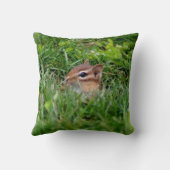 ベビーチムンクピーキング自然野生生物 クッション (裏面)