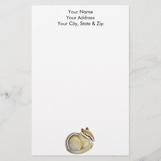 ベビーチムンク 便箋 (正面)