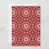 ベビーチャイルド乳児バプテスマ金ゴールドゴールデンクロスレース 招待状 (裏面)