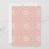 ベビーチャイルド乳児バプテスマ金ゴールドゴールデンクロスレース 招待状 (裏面)