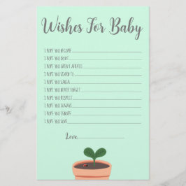 ベビーチラシの赤ちゃんシャワーゲーム チラシ