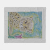 ベビーチーズ投げ フリースブランケット (正面(横))