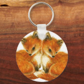 ベビーツインキツネ キーホルダー (正面)