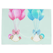 ベビーツインズガールアンドボーイ ラージペーパーバッグ (裏面)