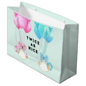 ベビーツインズガールアンドボーイ ラージペーパーバッグ (正面アングル)