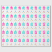 ベビーツインズガールアンドボーギフト ラッピングペーパー (フラット)