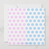 ベビーツインズブーティーズベビーシャワー招待状 招待状 (裏面)