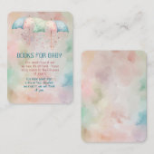 ベビーツインズボーイとガールシャワー用の本 エンクロージャーカード (正面/裏面)