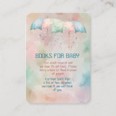 ベビーツインズボーイとガールシャワー用の本 エンクロージャーカード (正面)