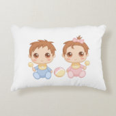 ベビーツインズボーイ&ガール アクセントクッション (正面)