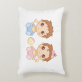 ベビーツインズボーイ&ガール アクセントクッション (正面(垂直))