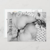 ベビーツインズ写真生誕発表葉書 ポストカード (正面/裏面)