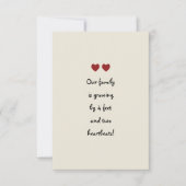 ベビーツインズ発表 案内状 (正面)