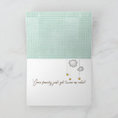 ベビーツインテディベアズおめでとう カード (内部)