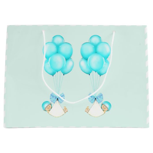 ベビーツインボーイズ ラージペーパーバッグ (正面)