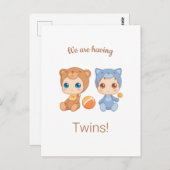 ベビーツイン男女兼用発表 ポストカード (正面/裏面)