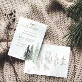 ベビーツリーWonderlandのベビーシャワー外は寒い 招待状