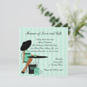 ベビーティーインシーフォームグリーン 招待状 (スタンド正面)