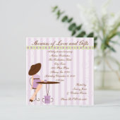 ベビーティーインパープル 招待状 (スタンド正面)