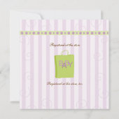 ベビーティーインパープル 招待状 (裏面)