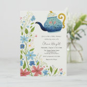 ベビーティーパーティーシャワー 招待状 (スタンド正面)