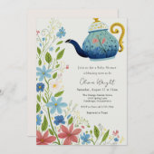 ベビーティーパーティーシャワー 招待状 (正面/裏面)