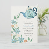 ベビーティーパーティーシャワー 招待状 (スタンド正面)