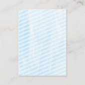 ベビーティーパーティー | ベビーおむつラッフルチケットブルー エンクロージャーカード (裏面)