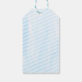 ベビーティーパーティー |ベビーシャワーお気に入りギフトラベル |青 ギフトタグ (裏面)