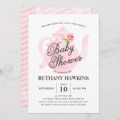 ベビーティーパーティー | ベビーシャワー招待状 招待状 (正面/裏面)