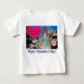 ベビーティー。ハッピーバレンタインデー。 doe/mermaid ベビーTシャツ (正面)