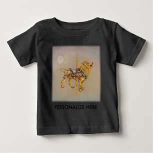 ベビーティー – 回転木馬ライオンSQ ベビーTシャツ