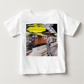 ベビーティー。父の日おめでとう。牛/指揮者 ベビーTシャツ (正面)