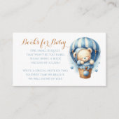 ベビーテディブルーエアバルーンブックベビー エンクロージャーカード (正面)