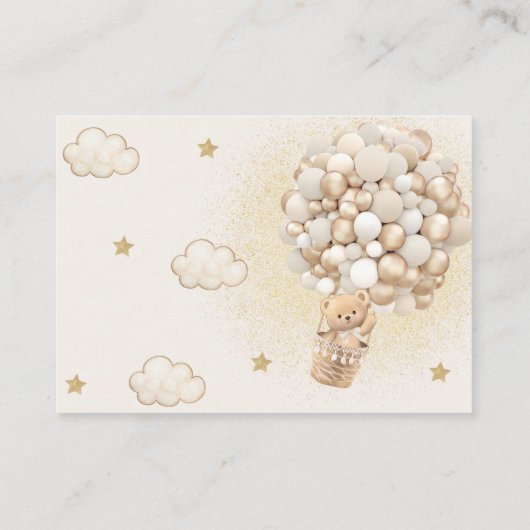 ベビーテディベアぼう風船の本 エンクロージャーカード (裏面)