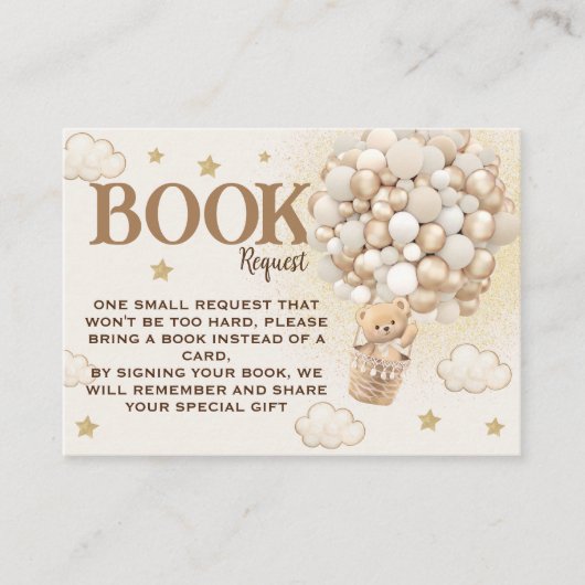 ベビーテディベアぼう風船の本 エンクロージャーカード (正面)