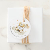 ベビーテディベアポップ・アートのイット彼女がポップメッセージカード フェイバータグ (インサイチュ)